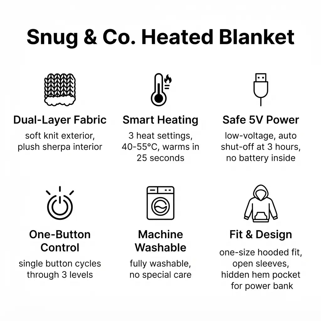 Snug & Co.™ Portable Heated Sweater